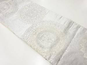 アンティーク　華文唐草模様織出し袋帯（材料）